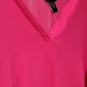 hot pink Torrid Harper-style blouse plus size 5 cute fuchsia